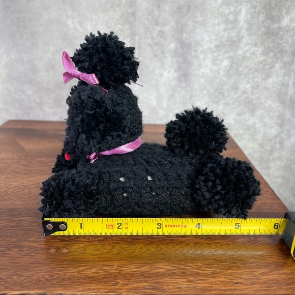 3 Crochet Black Poodle Soap Holders Handmade - Picture 7 of 8